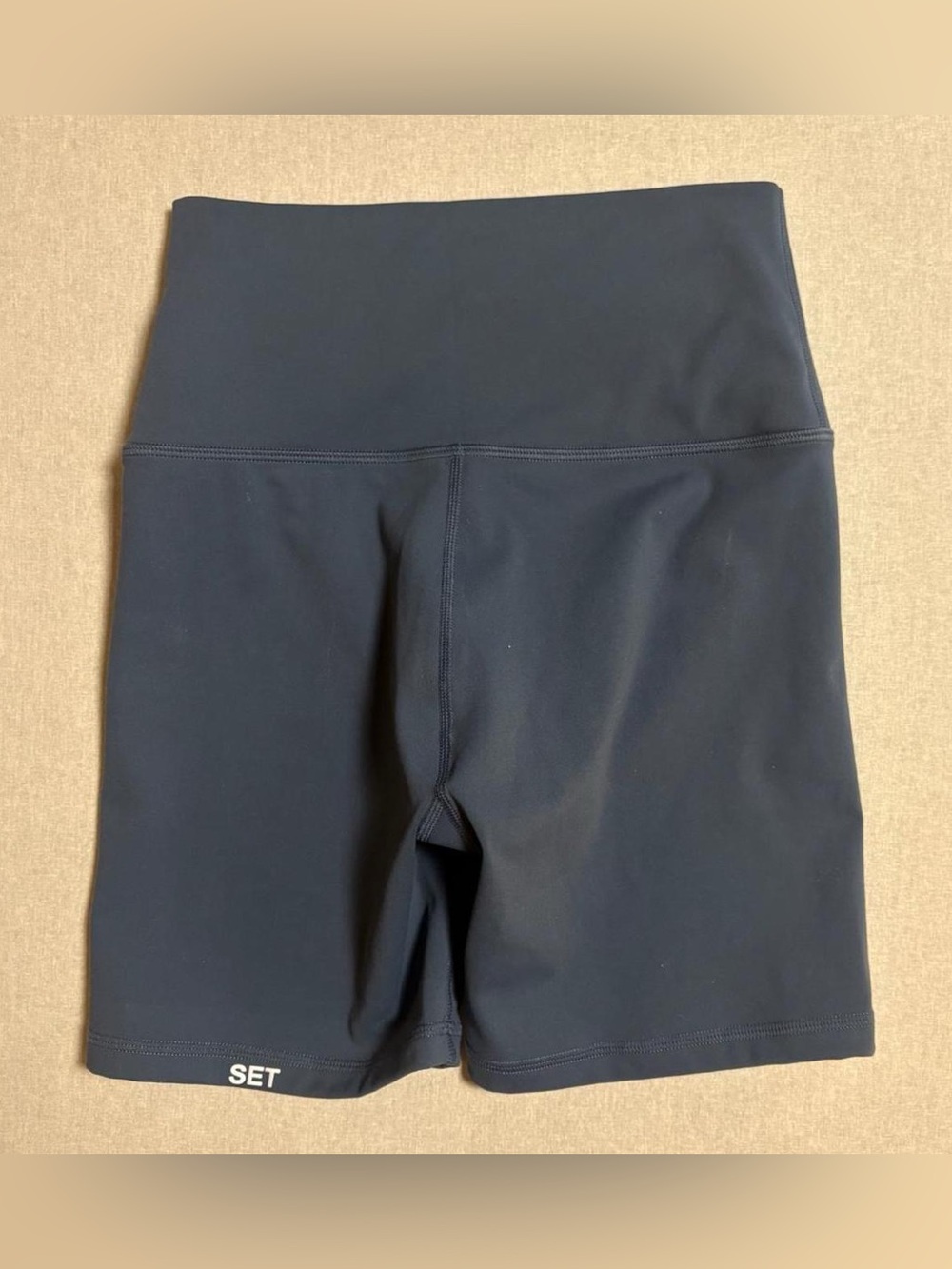 SET Active Luxform High-Waist Biker Shorts Blue size Small